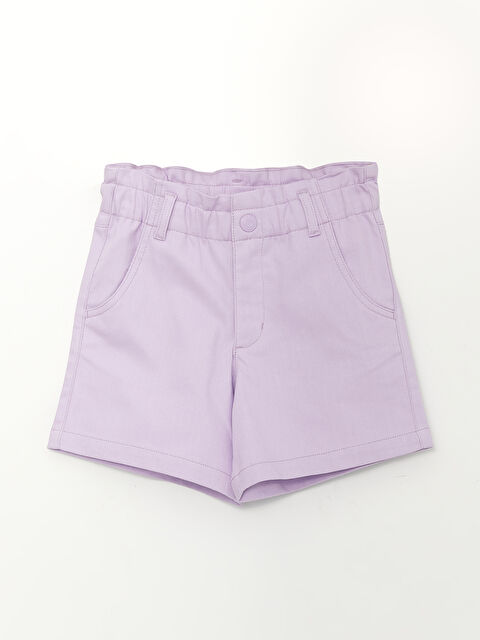 LCW Kids Шорты для девочек с эластичным поясом - S3HD28Z4-FMN