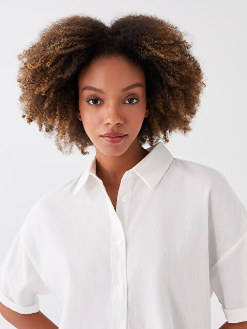 LCW Vision Plain Short Sleeve Women's Shirt - S3HE06Z8-FEU