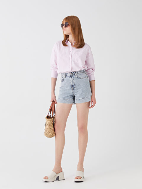 LCW Vision Short en Jean Coupe Régulière pour Femmes - S3HI02Z8-311