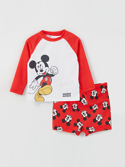 LCW baby Mickey Mouse Printed Baby Boy Swimming Suit - S3HJ55Z1-FFB