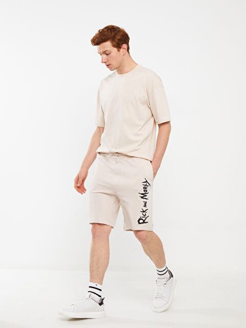 XSIDE Standard Pattern Rick and Morty Printed Men's Shorts - S3HJ90Z8-S4M