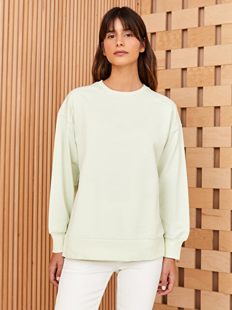 LCW Modest Sweat-shirt Oversize à Col Rond pour Femmes - S3HS54Z8-SRB