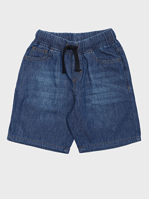 LCW Kids Boys' Elastic Waist Denim Shorts - S3HV86Z4-309