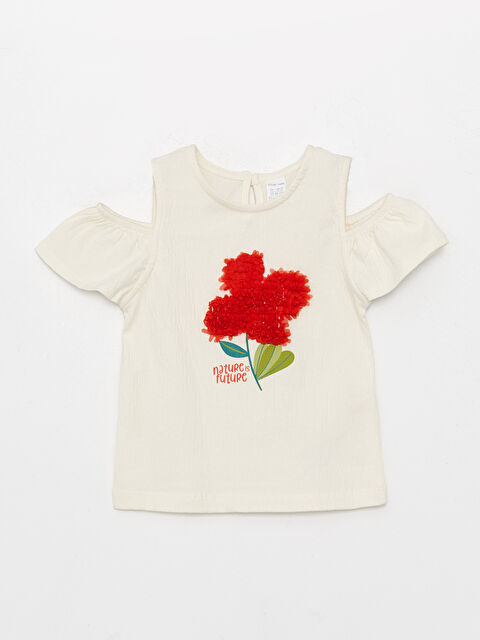 LCW baby Crew Neck Baby Girls' T-Shirt - S3I092Z1-FRC