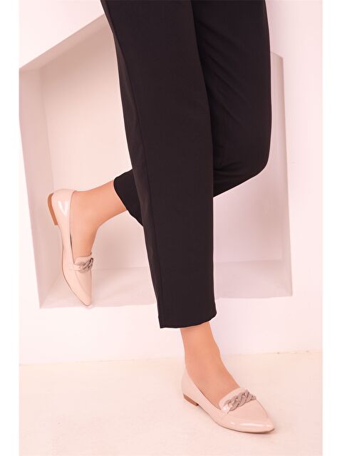 Soho Exclusive Rugan Deri Görünümlü Kadın Babet