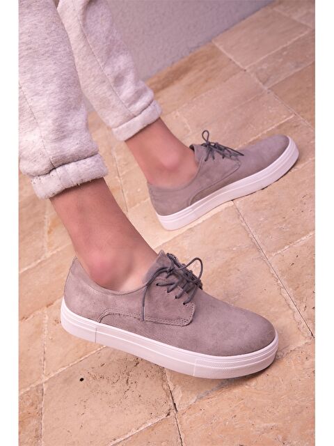 Soho Exclusive Süet Görünümlü Bağcıklı Erkek Spor Ayakkabı