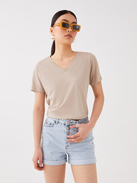 LCW Vision شورت دينيم بقصة عادية للسيدات - S3I451Z8-311