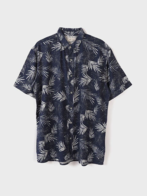 LCW Vision Regular Fit Short Sleeve Patterned Men's Shirt - S3I827Z8-LS4