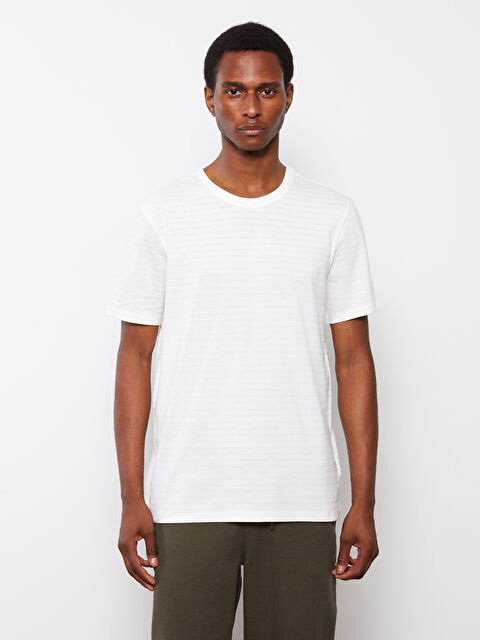 XSIDE Crew Neck Short Sleeve Pique Men's T-Shirt - S3II17Z8-EEW