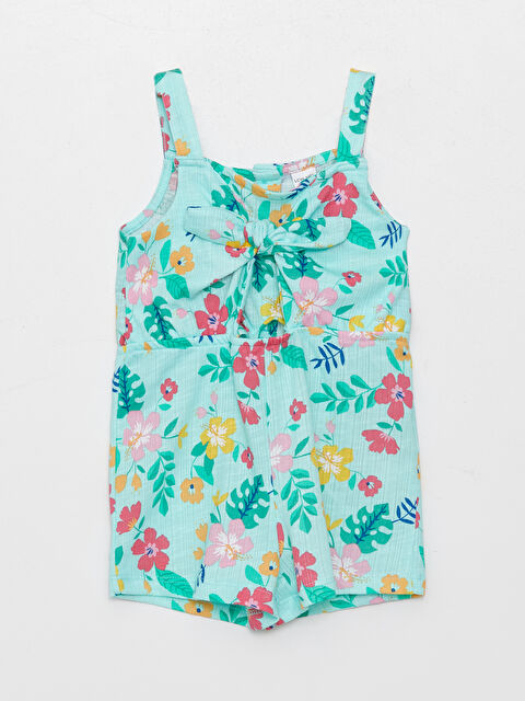 LCW baby Combinaison Bébé Fille à Fines Bretelles Imprimée Col Carré - S3II33Z1-LRR