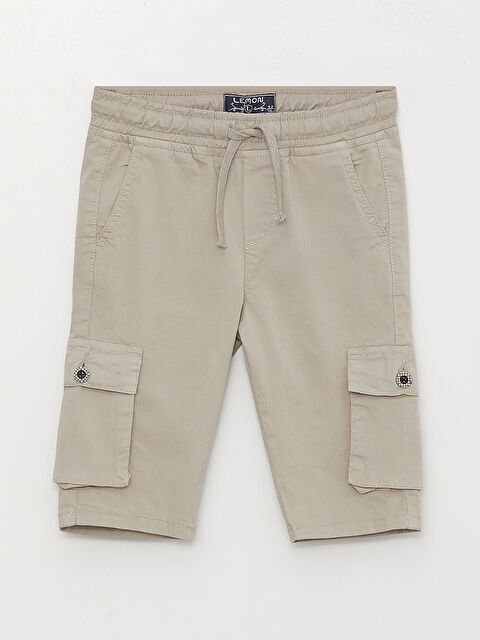 LEMON Beli Lastikli Basic Erkek Çocuk Kargo Şort - S3IP99Z4-JRB