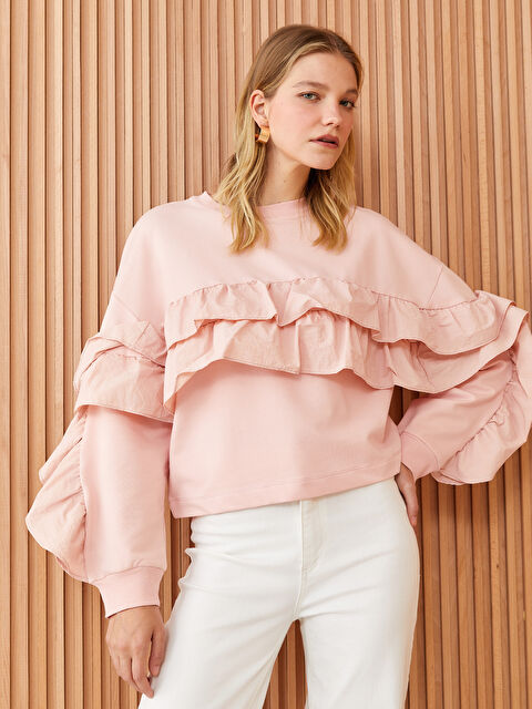 LCW Modest Tunique Pour Femmes Oversize À Manches Longues Et Col Rond Unie - S3IS42Z8-SKB