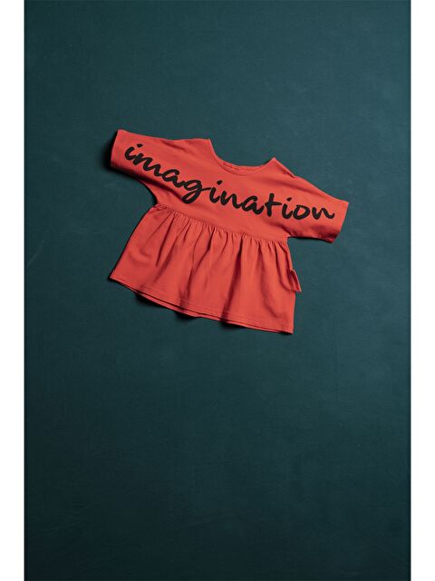 Moi Noi Bisiklet Yaka Baskılı Kısa Kollu Kız Çocuk Elbise - S3IU22Z4-GPM