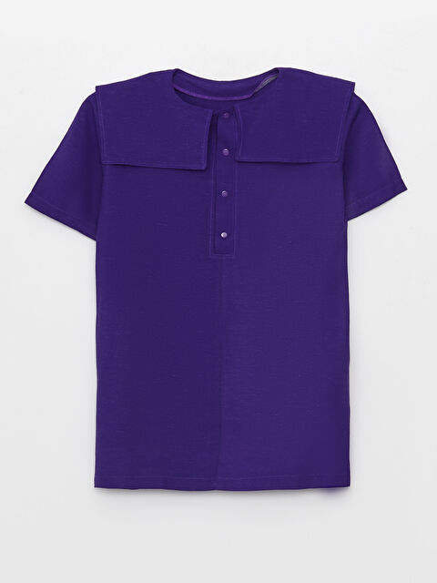 Moi Noi Bisiklet Yaka Basic Kısa Kollu Kız Çocuk Elbise - S3IU32Z4-H3T