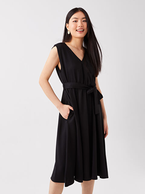 LCWAIKIKI Classic Women's Double Breasted Collar Straight Dress - S3J156Z8-CVL