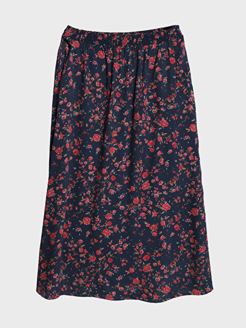 LCW Grace جيبة نسائية بنقشة وخصر مرن - S3JA68Z8-LSJ