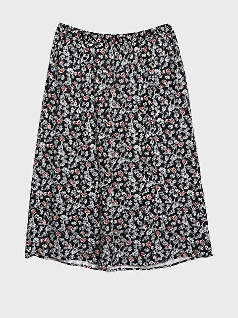 LCW Grace Elasticated Waist Patterned Women's Skirt - S3JA68Z8-SW6
