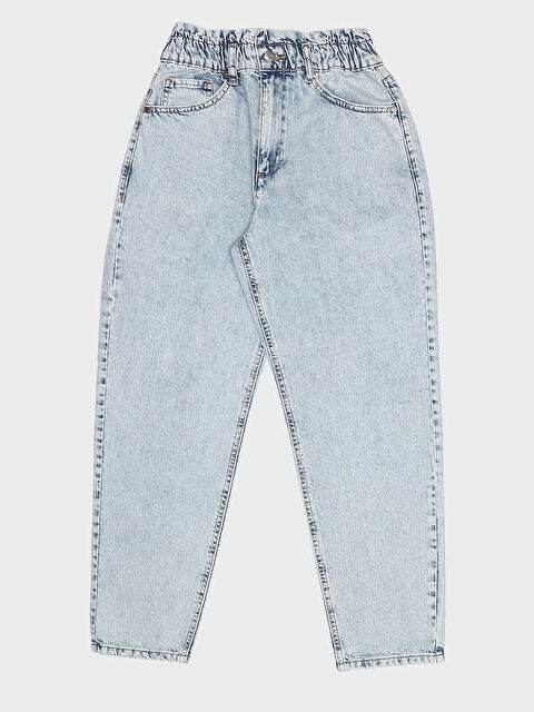 LCW Jeans Elasticated Waist Slouchy Fit Women's Jeans - S3JG30Z8-311