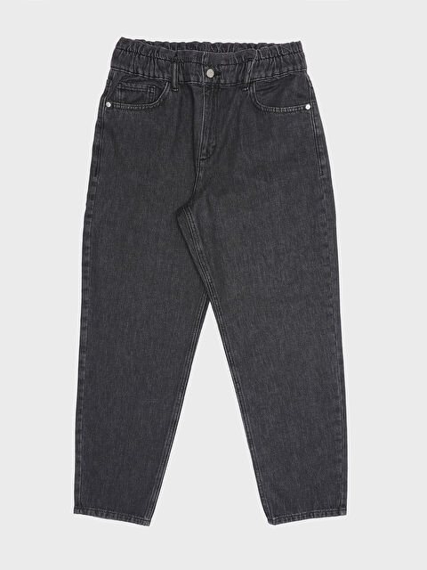 LCW Jeans Elasticated Waist Slouchy Fit Women's Jeans - S3JH49Z8-GRD