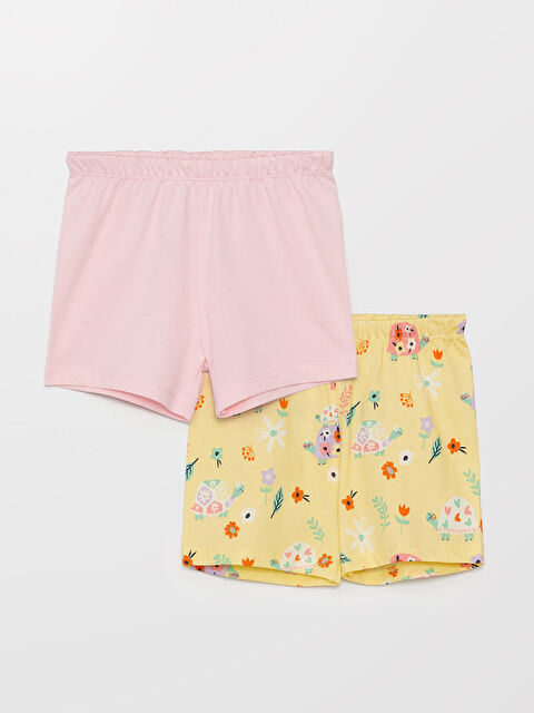 LCW baby серпімді белдік сәби қыздарға арналған пижама шалбарлары 2 данадан тұратын - S3JM31Z1-LU9