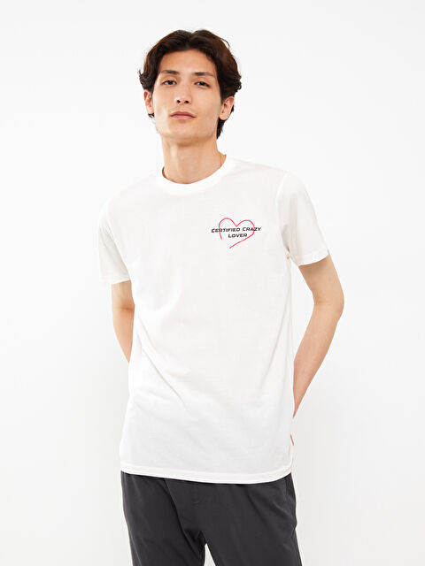 Blascut Bisiklet Yaka Kısa Kollu Baskılı Erkek Tişört - S3K652Z8-12W