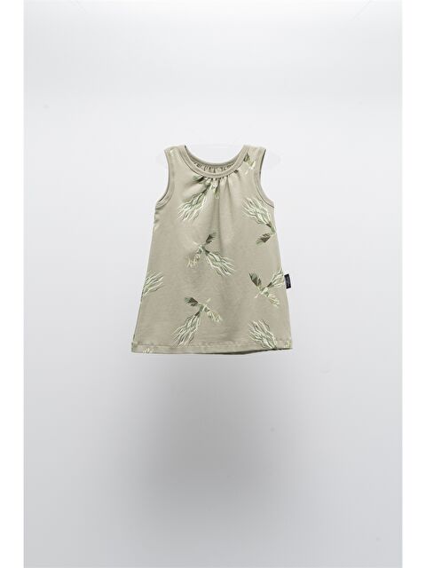 Moi Noi Bisiklet Yaka Desenli Kız Çocuk Elbise - S3K686Z4-GXF