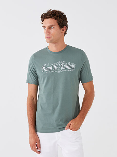 SOUTHBLUE Bisiklet Yaka Kısa Kollu Baskılı Penye Erkek Tişört - S3K902Z8-GQQ