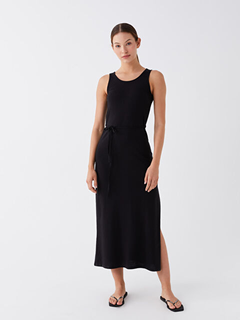 LCW DREAM U Yaka Düz Askılı Kadın Plaj Elbisesi - S3KA09Z8-CVL