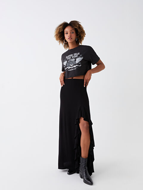 LCW Vision Beli Fermuarlı Dar Fit Kadın Etek - S3KG72Z8-RQL