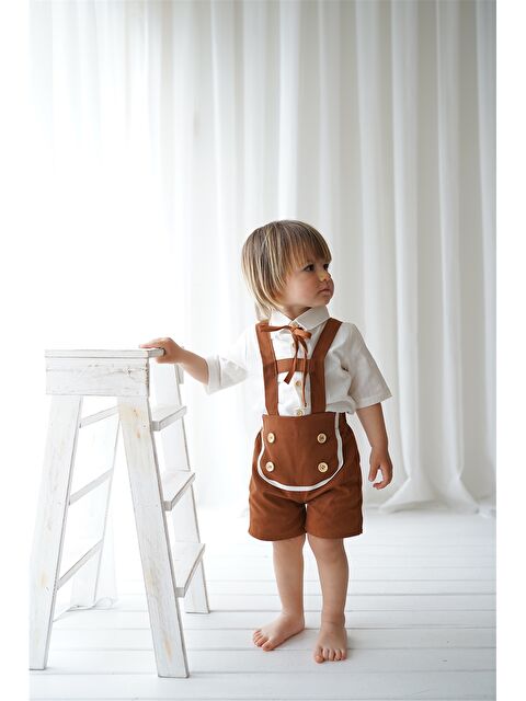 Catz Kids Erkek Bebek Gömlek ve Salopet 2'li - S3KH14Z1-14J