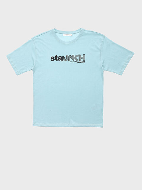 XSIDE Crew Neck Printed Short Sleeve Men's T-Shirt - S3KL61Z8-FKE