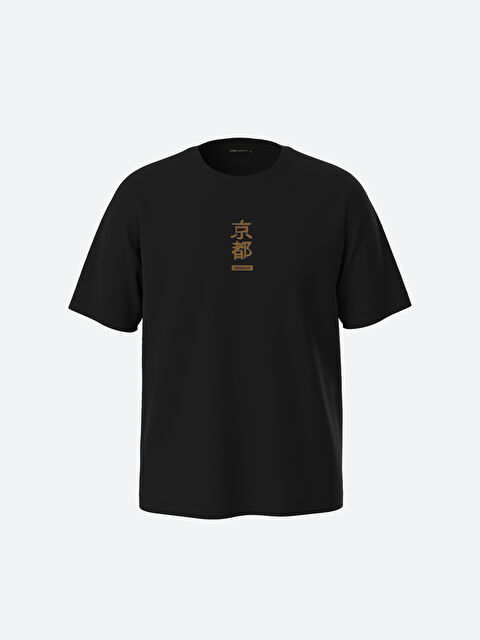 XSIDE Crew Neck Short Sleeve Printed Combed Cotton Men's T-shirt - S3KL63Z8-CVL