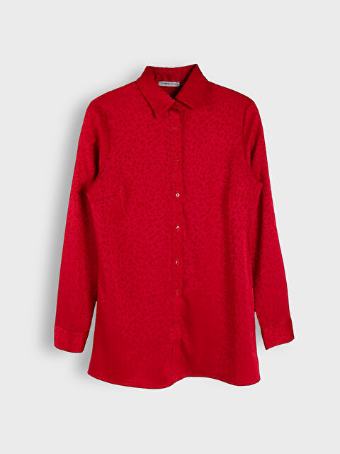 LCWAIKIKI Classic Patterned Long Sleeve Women's Shirt Tunic - S3KM44Z8-VGF