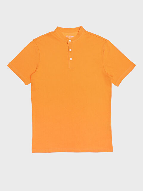 LCWAIKIKI Basic Grandad Collar Pique Men's T-Shirt