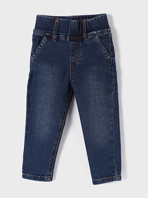 LCW baby Elasticated Waist Basic Baby Girls' Jeans - S3KN46Z1-507