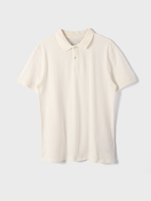 XSIDE Buttoned Polo Neck Short Sleeve Men's T-Shirt - S3KN83Z8-V58