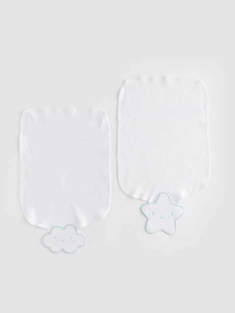 LCW baby ნახატიანი ბიჭის ჩვილის ცხვირსახოცების შეკვრა 2 ცალი - S3KR99Z1-FFB