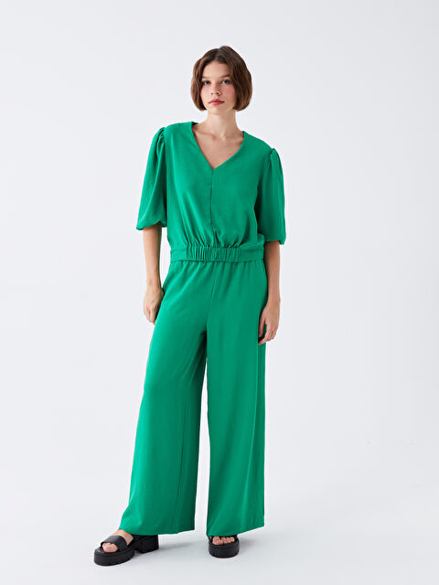 LCW Vision Elasticated Waist Relaxed Fit Women's Trousers - S3KU13Z8-VJ0