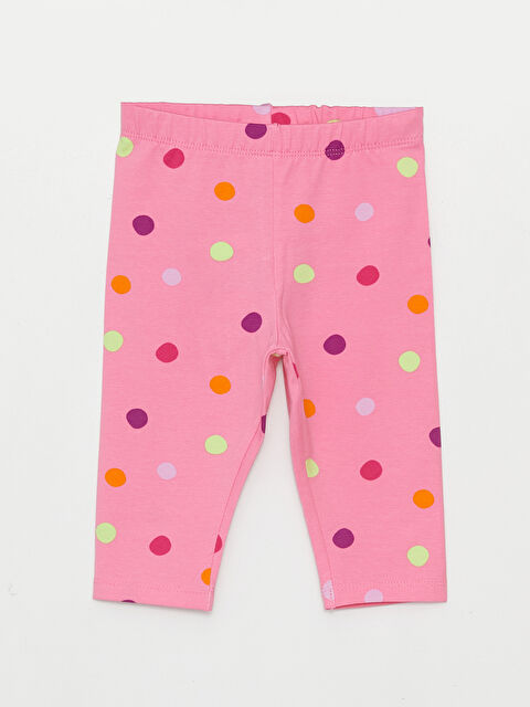 LCW baby Beli Lastikli Desenli Kız Bebek Tayt - S3L196Z1-LT9