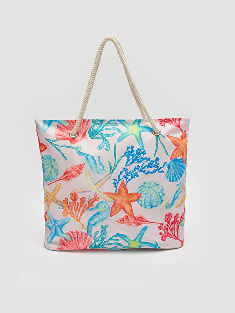 LCW ACCESSORIES Desenli Kadın Plaj Çantası - S3L246Z8-F9C