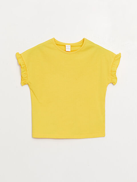 LCW baby Crew Neck Basic Baby Girls' T-Shirt - S3LA66Z1-FWV