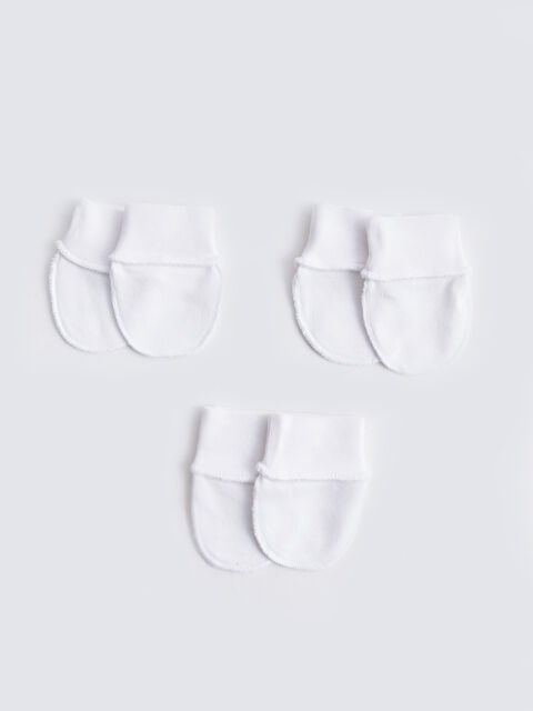 LCW baby Basic Kız Bebek Eldiven 3'lü - S37537Z1-J5E