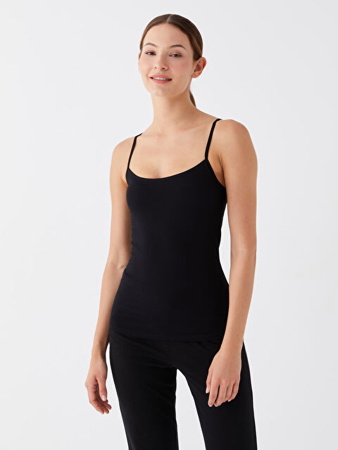 LCW DREAM U Yaka Düz Askılı Kadın Atlet - W30389Z8-CVL