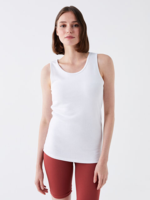 LCW DREAM Kadın Bisiklet Yaka Düz Atlet - W30398Z8-FFB