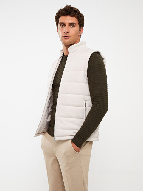 LCW Vision Slim Fit Dik Yaka Erkek Şişme Yelek - W30455Z8-V41