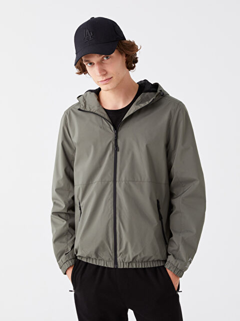 XSIDE Regular Fit Kapüşonlu Erkek Yağmurluk - W30472Z8-HCZ