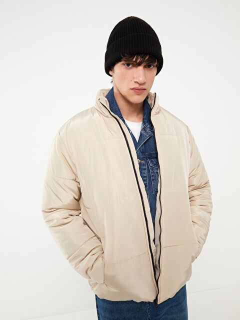 LCW ECO Standart Kalıp Dik Yaka Erkek Şişme Mont - W30567Z8-V4C