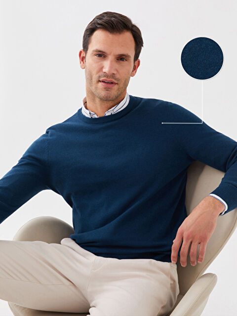 LCWAIKIKI Classic Bisiklet Yaka Erkek Triko Kazak - W30650Z8-F31