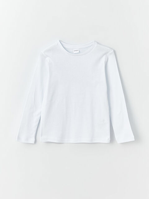 LCW Kids Bisiklet Yaka Uzun Kollu Erkek Çocuk Atlet - W30928Z4-JYX