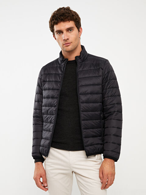 LCWAIKIKI Classic Standart Kalıp Dik Yaka Erkek Şişme Mont - W30999Z8-CVL